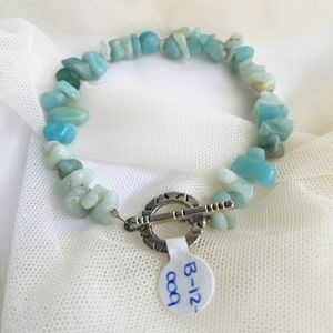 Genuine Amazonite Bracelet Handmade NWT